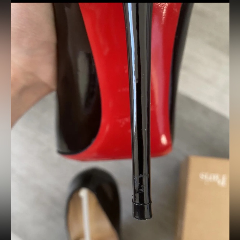 Christian Louboutin Black Patent Corneille Size 39.5 100mm pre-owned - Picture 9 of 16